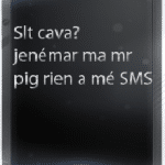 Portable message sms
