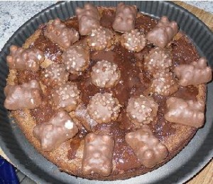 gâteau aux nounours et hérissons