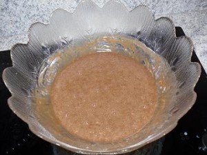 Préparation brownie aux framboises et crème de Marshmallow