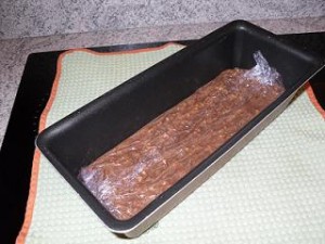 préparation terrine au chocolat praliné et pop corn