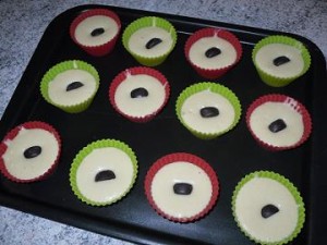 préparation muffins aux michoko