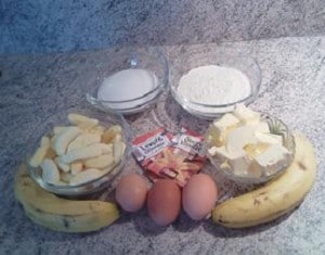 ingrédients Bonbons bananas cake ou cake aux deux bananes