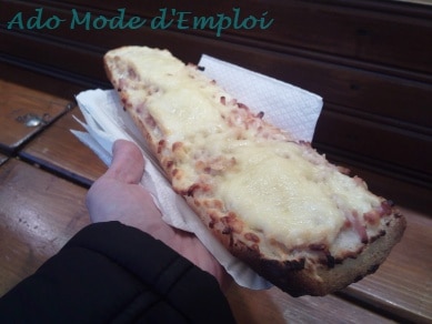 Baguette flambée au munster pour marie-do