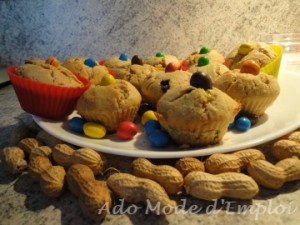 Cacahuètes muffins