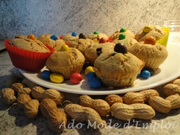muffins au beurre de cacahuète