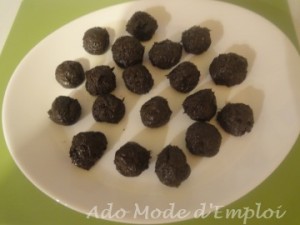 Préparation fleurs de truffes aux oréos®